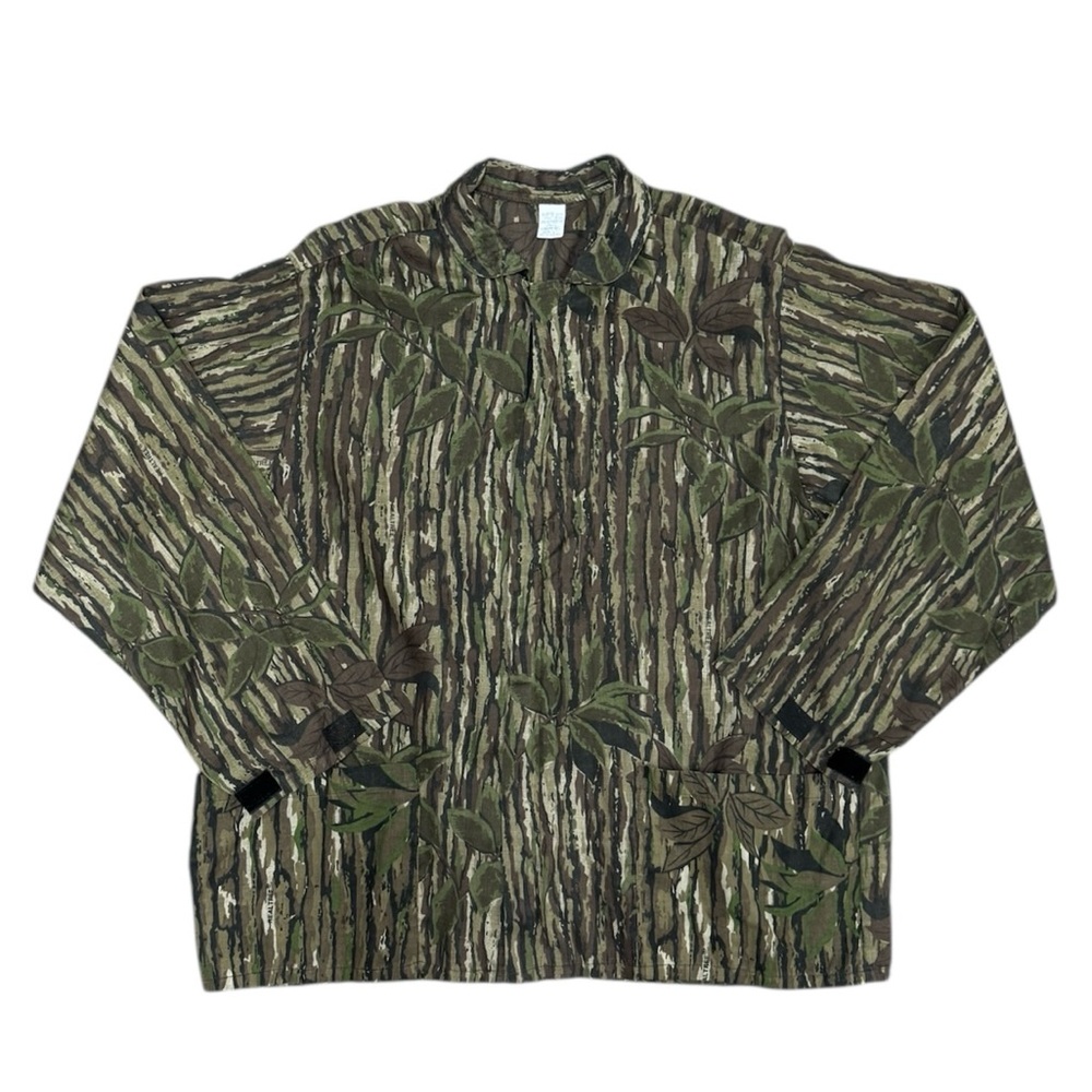 Vintage Realtree Camo Hunting Sheer Lightweight Cover Up Jacket Made in USA LG